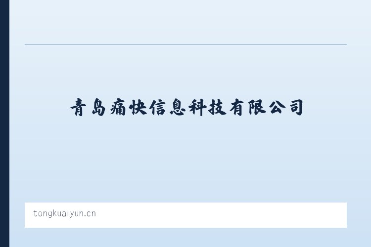 青岛痛快信息科技有限公司 列表图